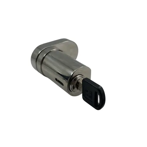 Polished Stainless UV Bond Tube Lock for Single Inset Door