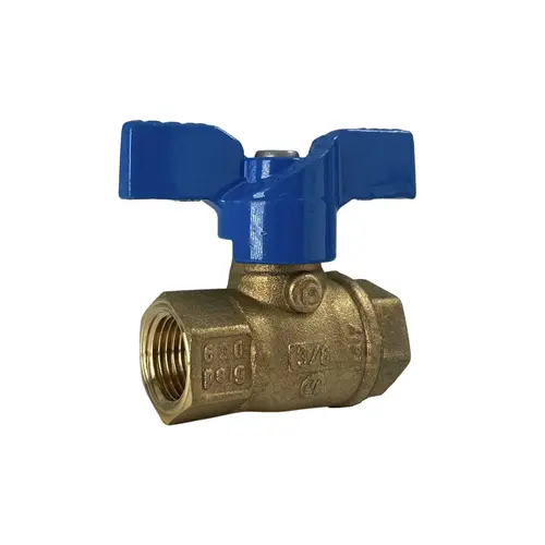 JOMAR INTERNATIONAL 101-402 3/8 in. FIP x FIP Valve Bluecap li Gas Ball Valve