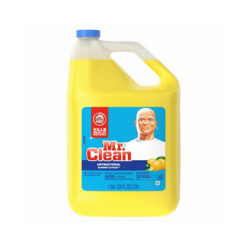 MR. CLEAN 23123 Cleaner, 1 gal, Liquid, Perfume, Orange Yellow