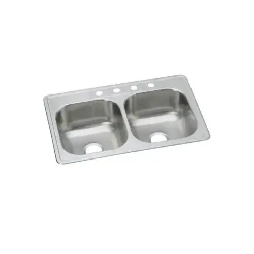 ELKAY SALES INC - SINKS DSE233224 33x22x8-1/16SS DBL Sink