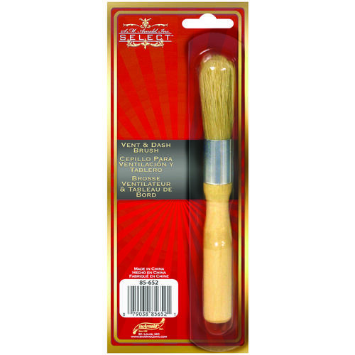 S.M. Arnold, Inc. 85-652 SELECT Vent and Dash Brush, 1.87 in L Trim, 6 in OAL, Natural Boar Trim