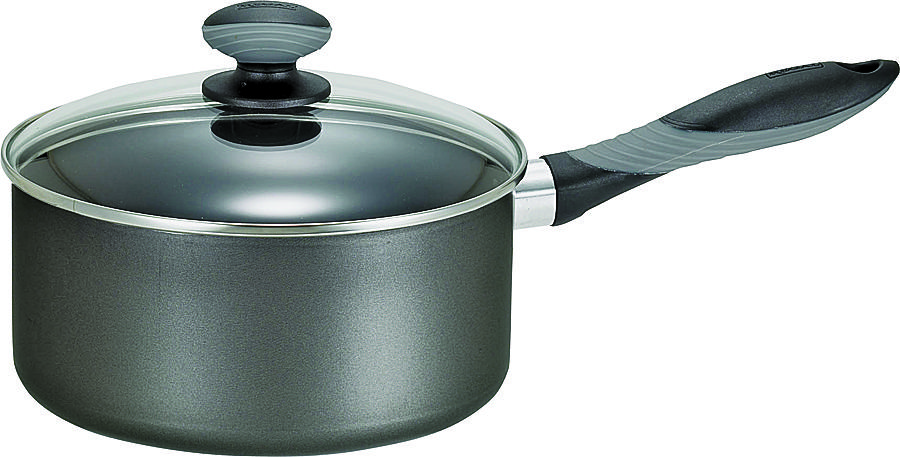 Mirro MIR-A7972384M Non-Stick Sauce Pan with Lid, 2 qt Capacity, Aluminum, Thumb Rest Handle