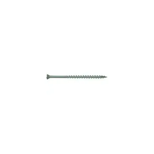 Deck Screw, #7 Thread, 2-1/2 in L, Trim Head, Star Drive, Type 17 Slash Point, Carbon Steel, ProTech-Coated - pack of 100