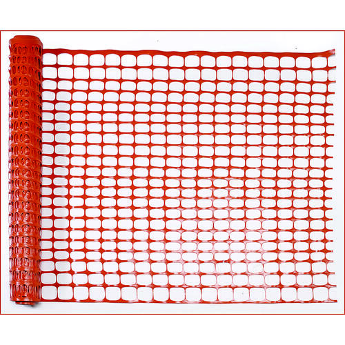 MUTUAL INDUSTRIES 14993-48 Safety Fence, 100 ft L, 1-1/4 x 4 in Mesh, Plastic, Orange