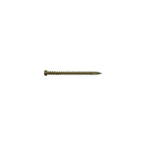 Deck Screw, #10 Thread, 2-1/2 in L, Star Drive, Type 99 Double-Slash Point, Carbon Steel, ProTech-Coated - pack of 350