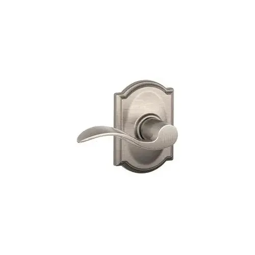 Accent Series Passage Lever Lockset, Zinc, Satin Nickel Camel