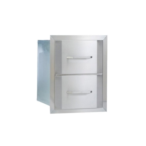 Bull Outdoor Products UI0491 Drawer Cabinet, 2-Compartment, Stainless Steel