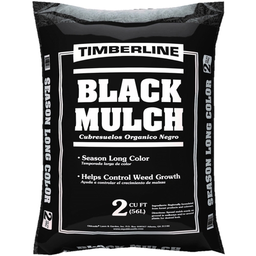 Timberline 52058058 Hardwood Mulch, 2 cu-ft Coverage Area, Black Bag
