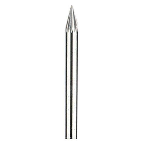 Cutter, 1/8 in Dia, 1-1/2 in L, 1/8 in Dia Shank, Tungsten Carbide