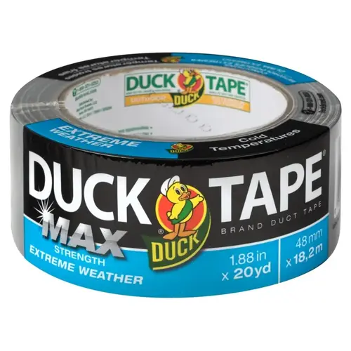 DUCK 241635 Duct Tape, 20 yd L, 1.88 in W, Silver