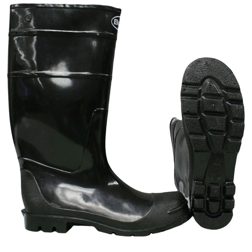 2KP2001 10 Knee Boots, 10, Black, PVC Upper