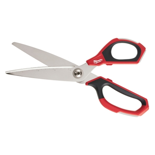 Milwaukee 48-22-4046 48-22-4041 Jobsite Scissors, 9 in OAL, Iron Carbide Blade, Loop Handle, Black/Red Handle