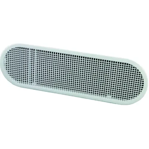 Master Flow EAP412W Soffit Ventilator, 12 in W, 22 sq-in Net Free Ventilating Area, Resin, White