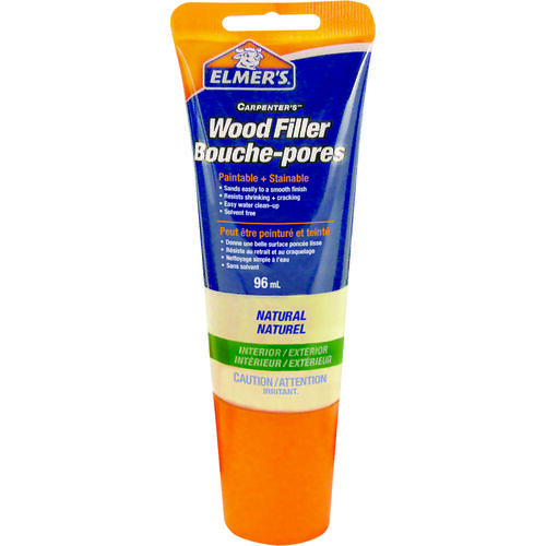 Interior Wood Filler, Paste, Mild Acrylic, Natural, 3.25 oz Tube