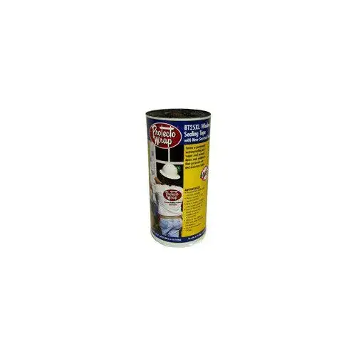Protecto Wrap 8425B0475SW BT25XL Window and Door Flashing Tape, 75 ft L, 4 in W, HDPE, Gray/White, Self-Adhesive