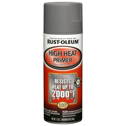 Rust-Oleum 249340 Primer Spray, Gray, Flat, Matte, 12 oz