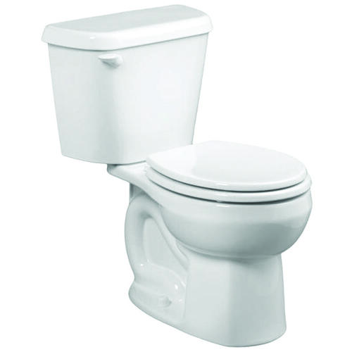 American Standard 751DA001.020 Colony Complete Toilet, Round Bowl, 1.6 gpf Flush, 12 in Rough-In, 15 in H Rim, White