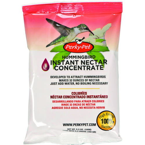 Perky-Pet 231-12SFB Instant Nectar, Concentrated, Powder, Orange Flavor, 5.3 oz Bag Red