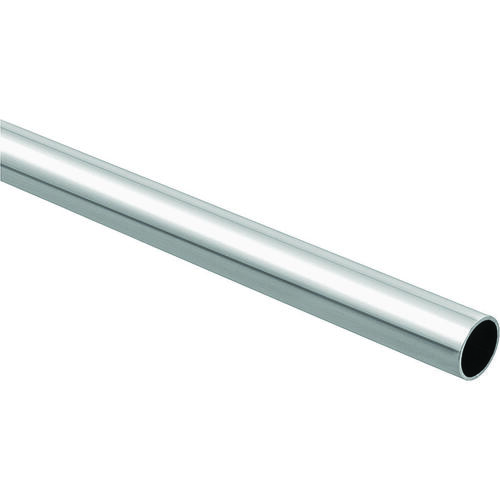 National Hardware S822-095 BB8603 Closet Rod, 1-5/16 in Dia, 6 ft L, Steel, Chrome