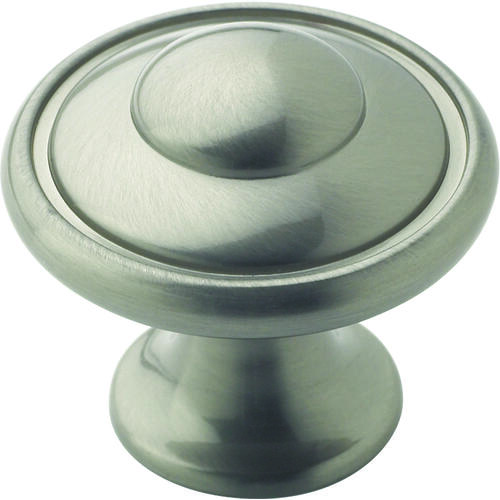 Pack of 10 1-3/16" (30 mm) Diameter Allison Value Cabinet Knob Satin Nickel Finish