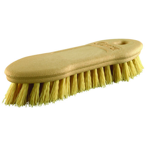 Scrubber Brush, 1 in L Trim, Dark Gray Bristle Black