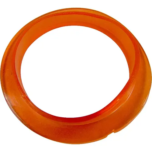 Nut Washer, 1-3/8 in ID x 1-3/4 in OD Dia, 9/32 in Thick, Polyethylene, For: Sink Strainer Coupling Orange