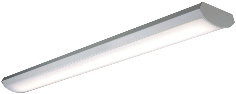 Metalux 4WPLD3140R9 LED Wraparound, 0.3 A, 120 V, 36 W, LED Lamp, 4000 Lumens, 4000 K Color Temp, Steel Fixture White