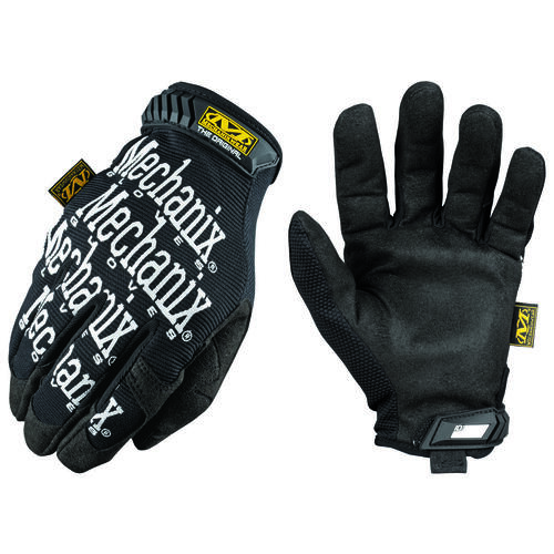 Performance, Utility Work Gloves, Men's, S, 8 in L, Keystone Thumb, Hook-and-Loop Cuff, Black