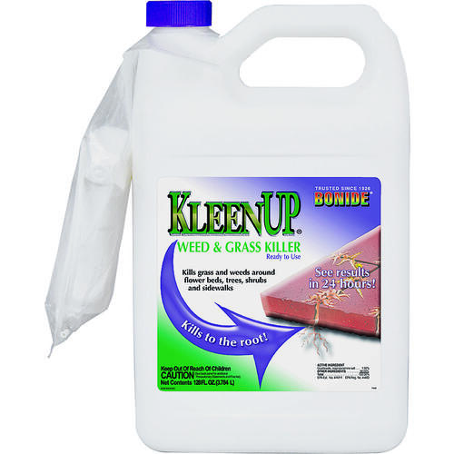 Weed and Grass Killer, Liquid, Off-White/Yellow, 1 gal Bottle