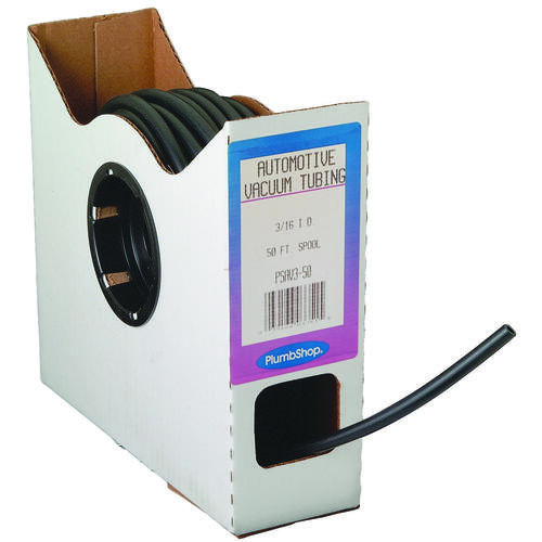 UDP T68004003 Vacuum Tubing, 50 ft L, 50 psi Pressure, Thermoplastic Rubber, Black