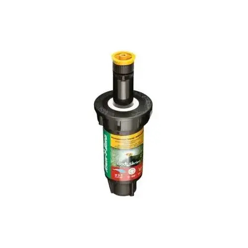 1800 Pop-Up Sprinkler, 1/2 in Connection, FNPT, 2 in H Pop-Up, 4 ft, Adjustable Nozzle, Plastic Black