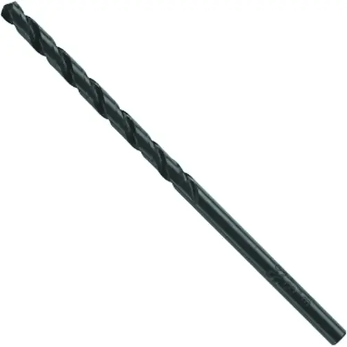 Jobber Length Drill Bit, 1/8 in Dia, 2-3/4 in OAL, Fractional, Helix Flute, 1/8 in Dia Shank Black Oxide - pack of 2