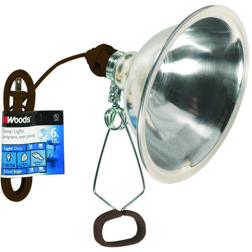 Woods 151 LIGHT CLAMP 8.5IN 18/2X6FT CRD