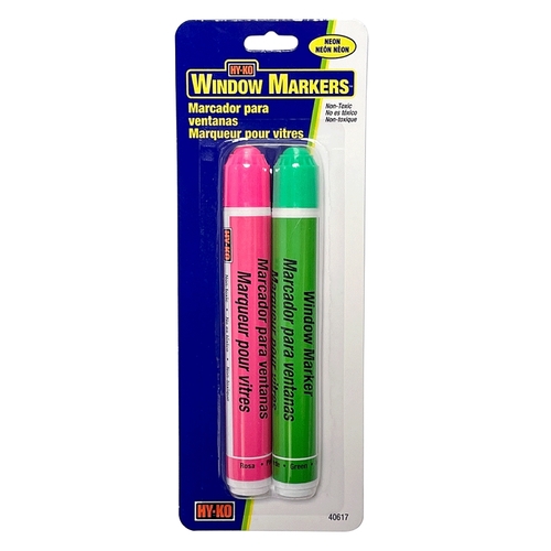 Window Marker, Pink/Green Reflector - pack of 2