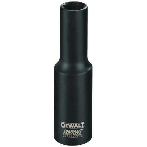 IMPACT READY Impact Socket, 13/16 in Socket, 1/2 in Drive, Square Drive, 6-Point, Steel, Black Phosphate