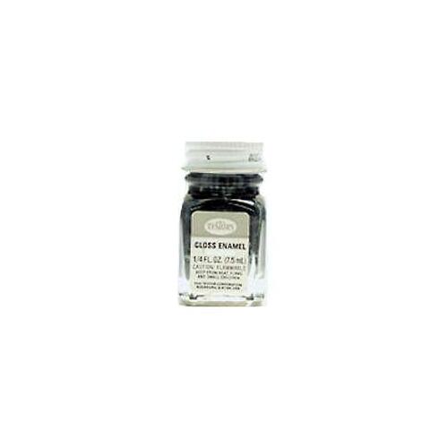 Testors 1147TT Black, Gloss, 0.25 Fl Oz Enamel Paint, pack of 1, 2 