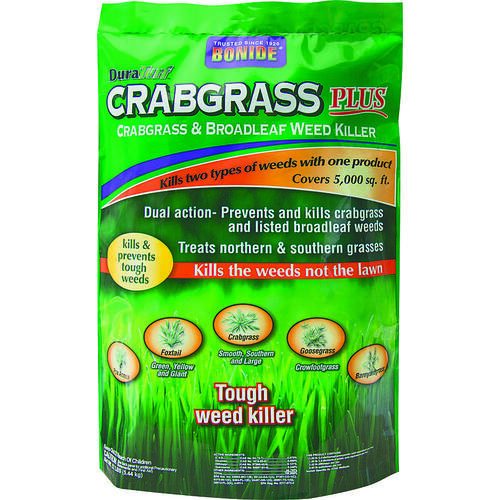 Bonide 60490 Crabgrass and Broadleaf Weed Killer, Granular, White, 12 lb