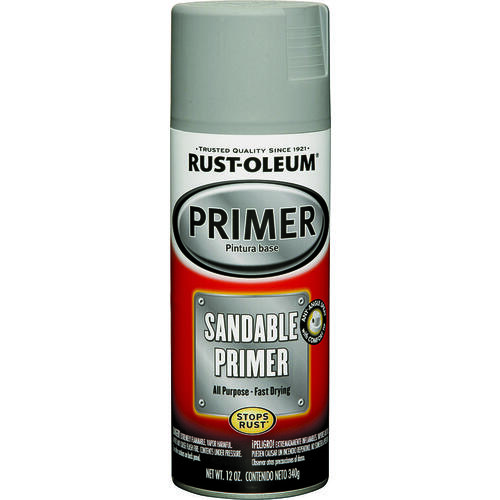 RustOleum 249415 AUTOMOTIVE Sandable Primer Spray, Gray, 12 oz