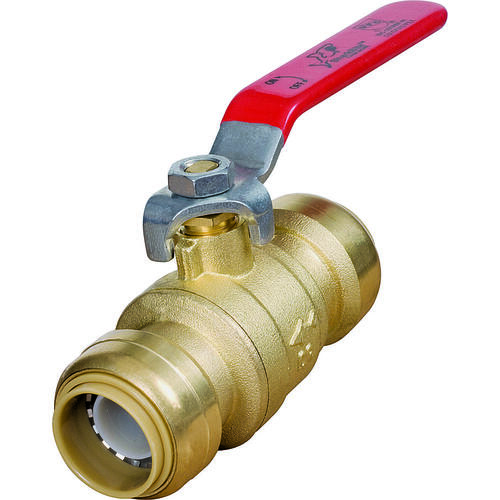 Ball Valve, 3/4 x 3/4 in Connection, Push-Fit x Push-Fit, 200 psi Pressure, Manual Actuator