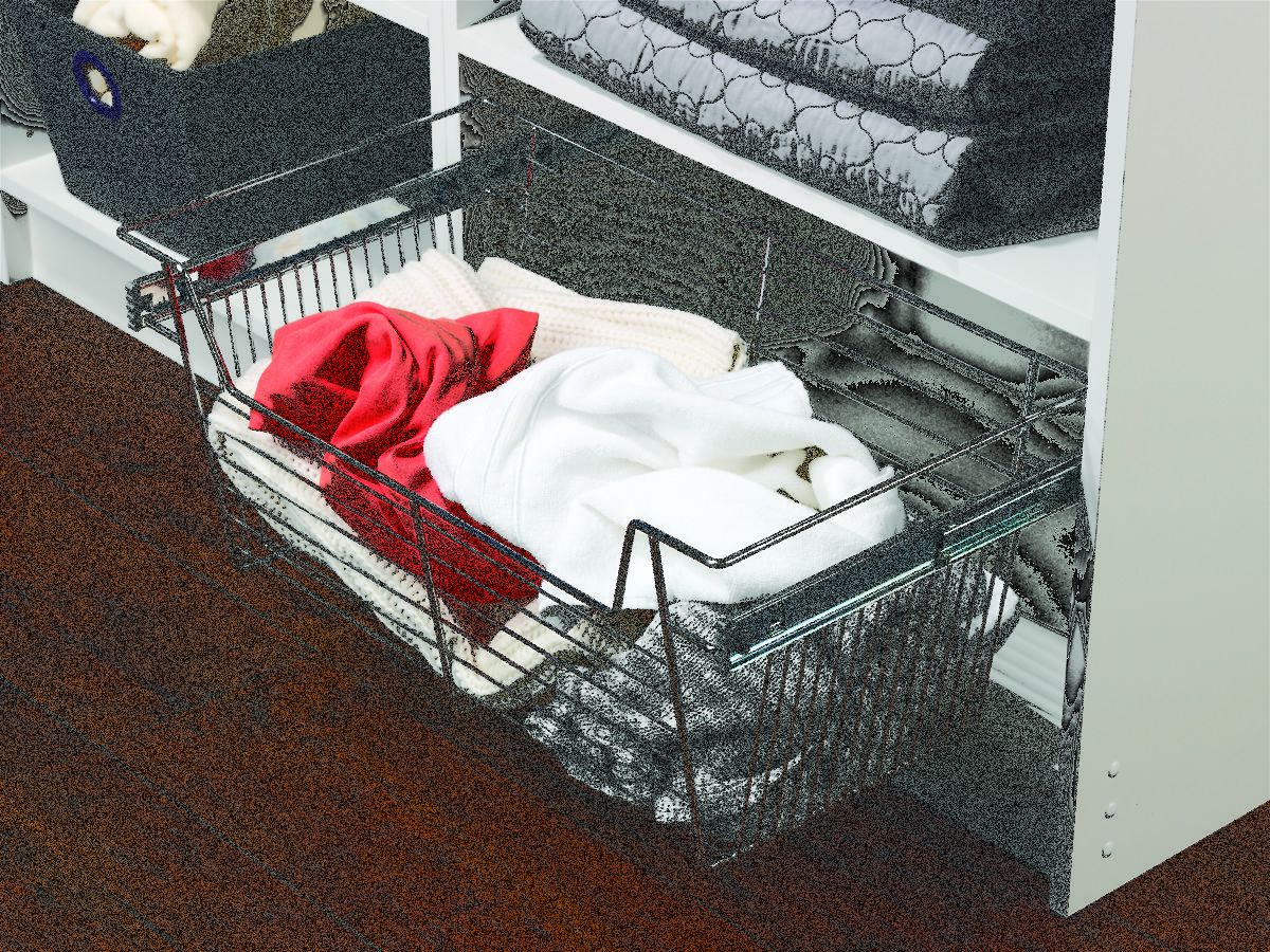 Easy Track 9211-CH Wire Basket, 11 in OAL, 24 in OAW, Metal