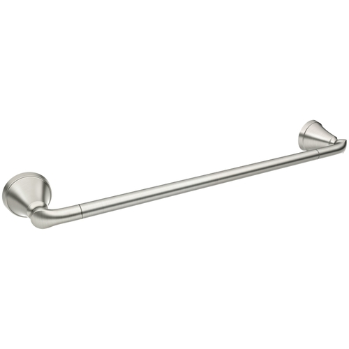 Tiffin Series Towel Bar, 24 in L Rod, Brushed Nickel