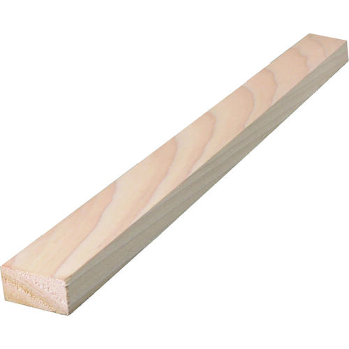 Alexandria Moulding 0Q1X2-27036C Hardwood Board, 3 ft L Nominal, 2 in W Nominal, 1 in Thick Nominal