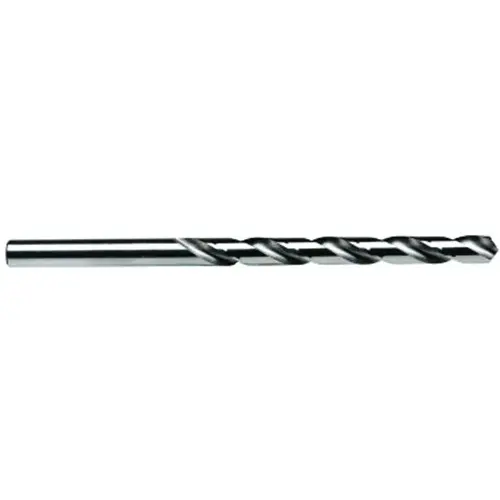 Jobber Drill Bit, 0.113 in Dia, 2-5/8 in OAL, Spiral Flute, 4-Flute, 0.113 in Dia Shank Bright