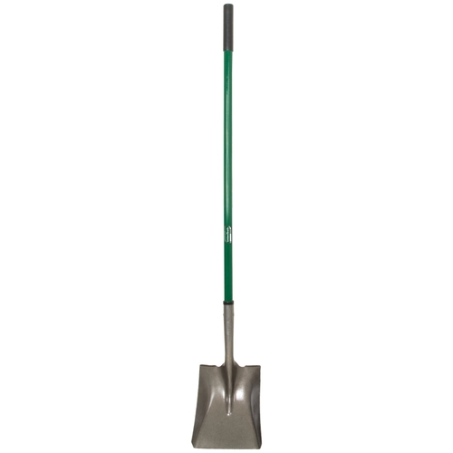 UnionTools 2432100 Square Point Shovel, 8.61 in W Blade, Steel Blade, Fiberglass Handle, 43 in L Handle Multi-Colored