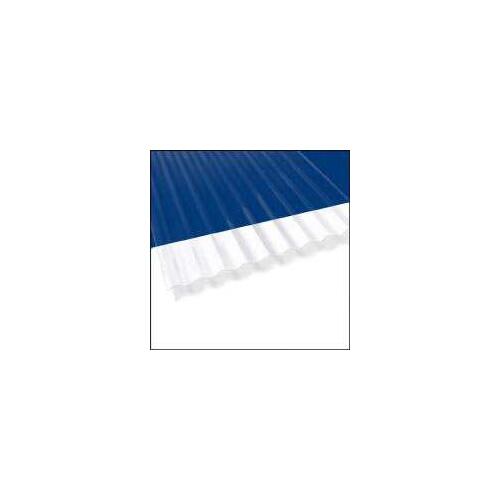 Palruf 100423 Corrugated Roofing Panel, 8 ft L, 26 in W, 0.063 in Thick Material, Polycarbonate, Clear