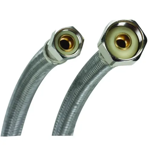 Water Supply Connector, 3/8 x 1/2 in, Compression x FIP, Vinyl