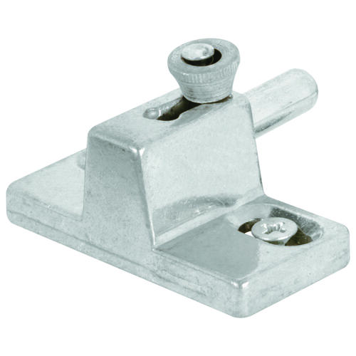 Door Slide Bolt Lock, Aluminum, Aluminum, 1-3/8 to 1-3/4 in Thick Door