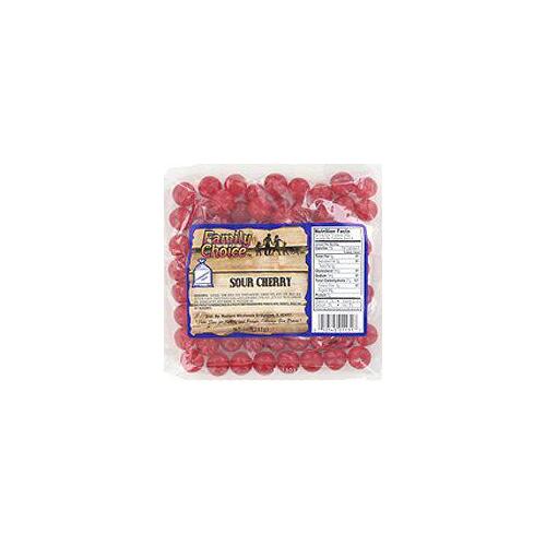Family Choice 1131-XCP12 Sour Candy, Cherry Flavor, 8 oz - pack of 12