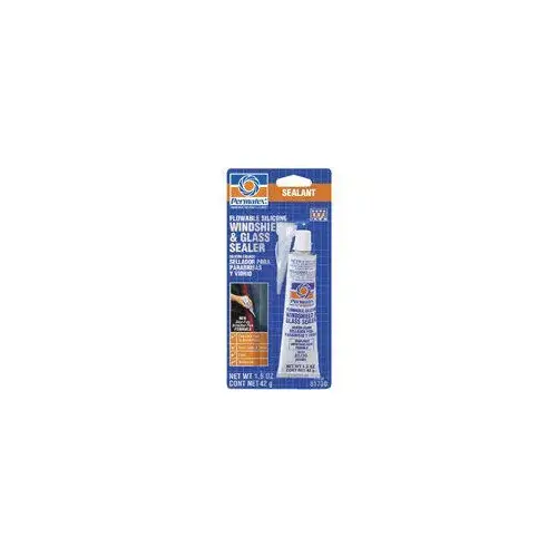 Windshield and Glass Sealer, 1.5 fl-oz Tube, Paste, Mild, Clear