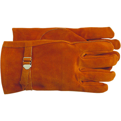 Boss 4071M Driver Gloves, M, Keystone Thumb, Open Cuff, Cowhide Leather, Brown
